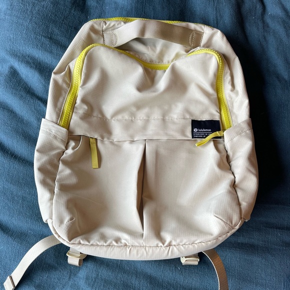lululemon athletica Handbags - Lululemon Everyday Backpack. Dewy Green/Lemon Sorbet